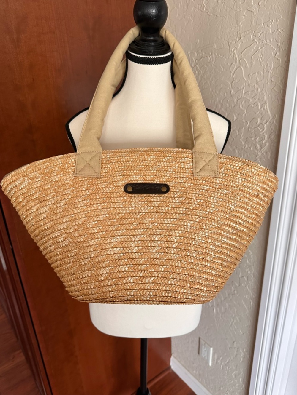 Betty Barclay Raffia tote